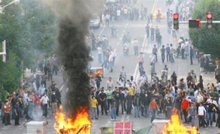 من المظاهرات الاحتجاجية في إيران